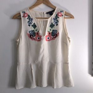 Embroidered Empire Waist Shirt